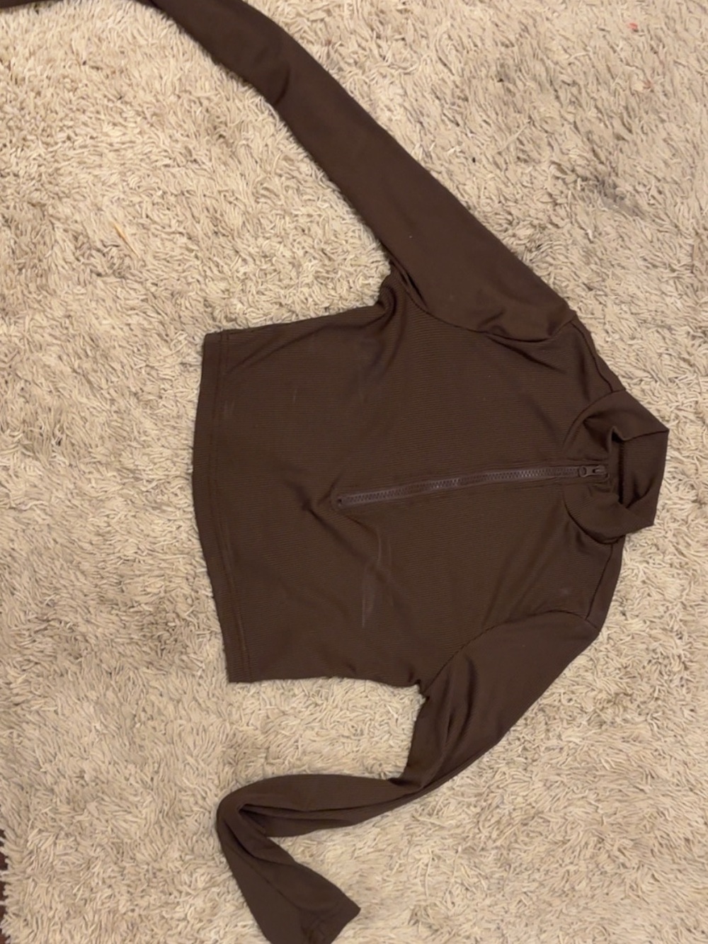 Half zip long sleeve shirt